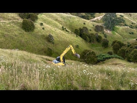 Real Digger Digging on the Farm – Excavator for Kids Part 3 (Calm, Real Sounds, No Music)