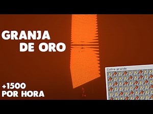 Granja de oro (1,500/h) Minecraft 1.19.2/1.19/1.18 Java