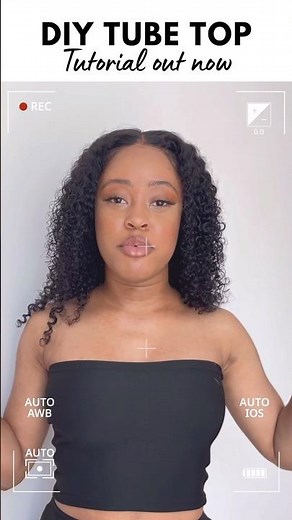 DIY TUBE TOP SEWING TUTORIAL FOR BEGINNERS #sewing