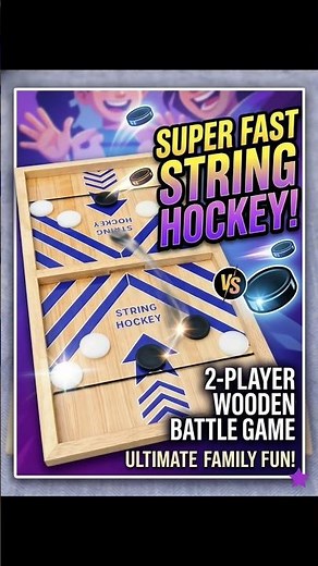Get ready for the most intense and fast-paced String Hockey battle ever! 🥏⚡ #funny #games #viral