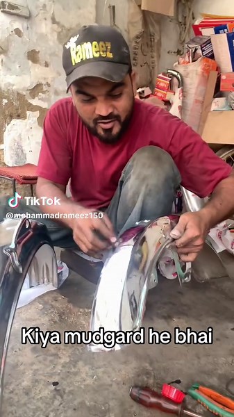 Bike ke kiya mudgard he bhai #foryou #viral #viralvideo #fypシ #bike #trending #mechanic #rameezkhan #tiktokteam