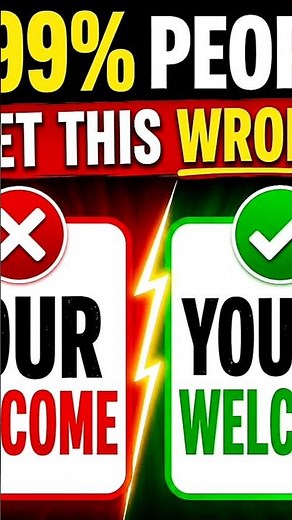 99% People Write This Wrong! 😱 | Your Welcome or You're Welcome?