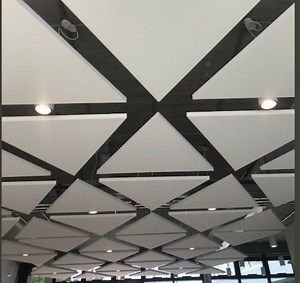 [Hot Item] Triangle Ceiling Panel Acoustic Ceiling Hanging Panels Acoustic Suspended Clouds