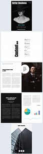 Grey Business Magazine Template