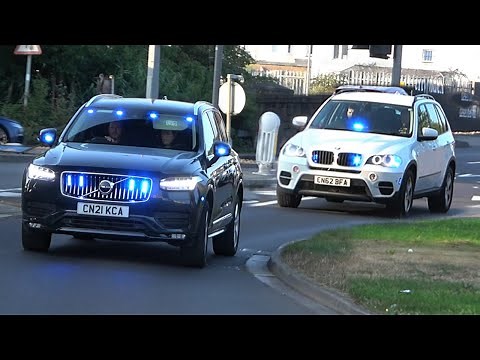 *ARMED POLICE GUNS DRAWN!* & NEW Unmarked Volvo Police Cars Responding in CONVOY