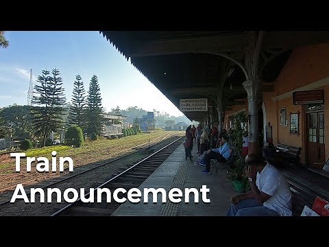 How Train Announcement Works in Sri Lanka Railways