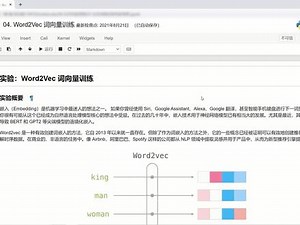 Doc2Vec 文档向量 - 自然语言处理实验演示 #Python #人工智能专业 #实验视频教学个人用户获取视频内相关代码及数据集，请微信搜索小程序【跨象乘云AI补习社】访问订阅。