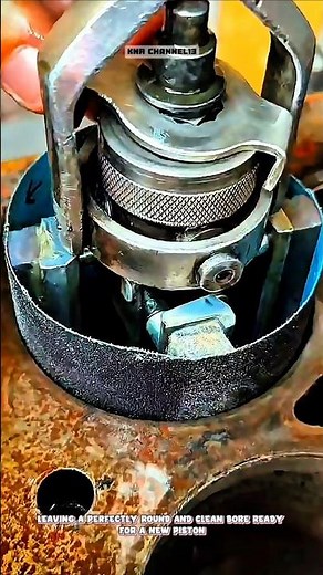 Cylinder Boring and Honing#shorts #satisfying #technique #mechanic #repair #working