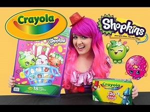 Coloring GIANT Shopkins Crayola Coloring Page | COLOR WITH KiMMi THE CLOWN