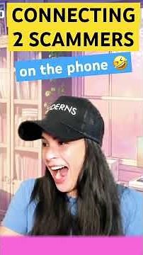 SCAMMER PRANK !! connecting two different scammers on the same call #funny #irlrosie