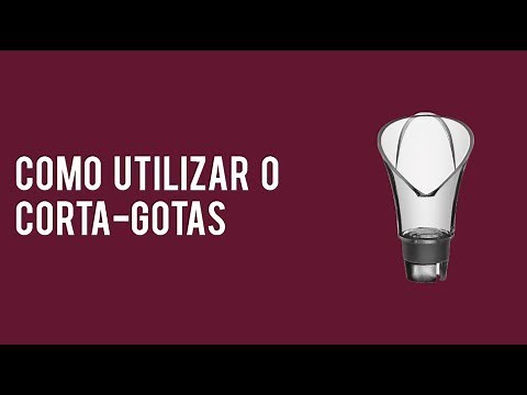 Como utilizar o CORTA-GOTAS