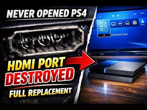 PS4 No Signal Fix Replacing a Mangled HDMI Port – Never Opened Before!!!