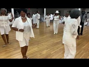Dancing “The Sugar Shack Line Dance” At The All White Pure Party 2023 -☀️Sunshine Line Dancers☀️