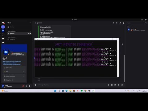 Discord Status Rotator Tool | #discordbot #coding #tools