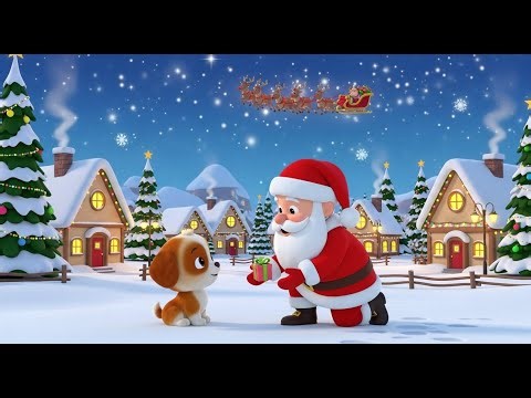 Puppy Christmas Santa Claus