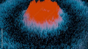 The paint has spread. Design. Multicolored spots splashing in different directions in the animation. Stock Video