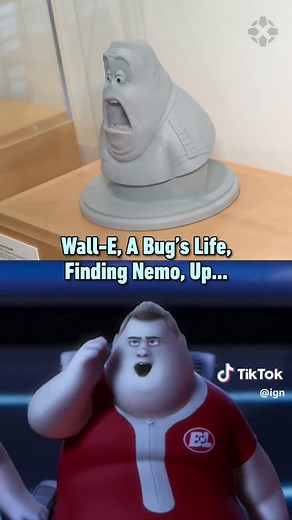 Pixar shows off early sculpts of characters at their studio! #pixar #buzzlightyear #toystory #cars #boo #sully #monstersinc #walle #abugslife #findingnemo #up #ratatouille #linguini #concept #art #sculpture #ign #tour #insideout2 #disney #studio