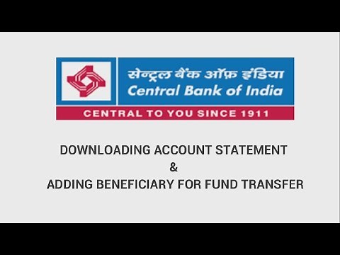 Adding Beneficiary in CBI Net Banking