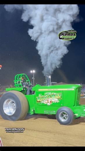 146K views · 1.5K reactions | “River Rat” Pro Stock Tractor pulling with the Pro Pulling League at the Scheid Diesel Extravaganza in Lyons, IN! #ProPulling #PoweredbyScience #TractorPulling #JohnDeere #Motorsport #Tractor #Turbo | Thurston Pulling Photos | Facebook