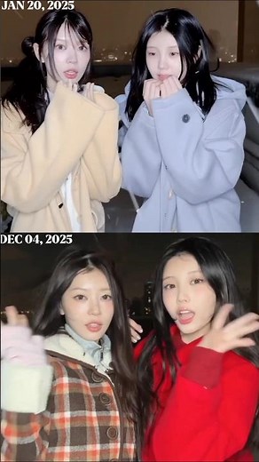 Moheetoz same dance challenge at the same place 11 months ago ❄️🤍 #ILLIT #shorts