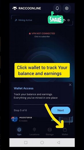 How to mine ROCC on Android #shorts #raccoonline #rocctoken