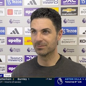 21K views · 424 reactions | "You have the necessity to win, and that has to be managed emotionally." Arsenal boss Mikel Arteta reacts to his team's 1-0 win over Man United to take the title race to the final day. | NBC Sports Soccer | Facebook