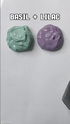 Basil + Lilac = What Color Appears? 🌿💜 | Satisfying Color Mixing