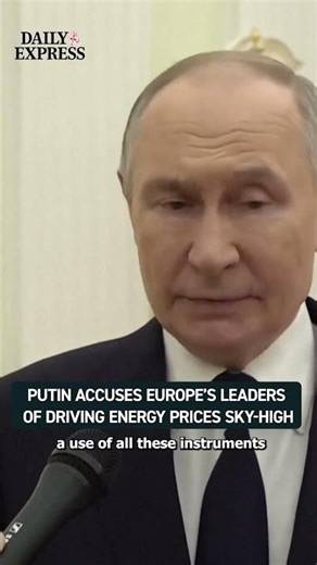 Putin said that European governments have only themselves to blame for their energy crisis 🇪🇺