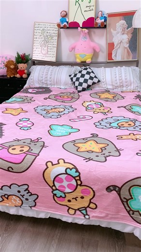 Pusheen fans will be thrilled to see this blanket!#Pusheen#pusheencat#Cookies#Pusheentiktok#pusheenthecat #Pusheenblanket#pusheentok#tiktokshopcreatorpicks#pusheencollector #kawaii#tiktokshopholidayhual#globalpicks #blankerlife
