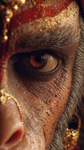 Powerfull💪 Hanuman Face | Divine Eyes Full of Power 🔥🚩#aihanuman #lordhanuman #hanumanji