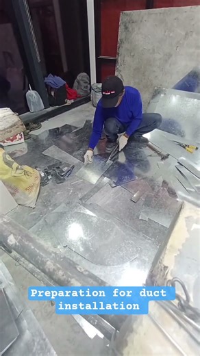 Ducting installation preparation. #ductwork #ducting #airconditioning