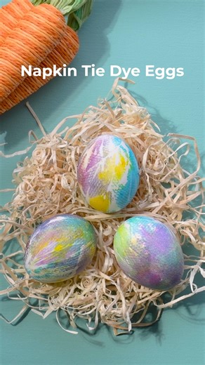 1.1M views · 1.3K reactions | Napkin + dye = next level Easter eggs 讀 | Blossom | Facebook