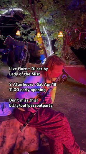 Don’t miss this Sat Apr 18 Y Afterhours! #djlife #flute #flutemusic #420 #yegmusic #musicfestival