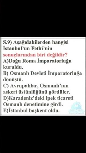 SORU ÇÖZÜM VİDEOLARI #kpss #ags #tyt #shorts #tarih #viral #kesfet #quiz #test #istanbul #eğitim
