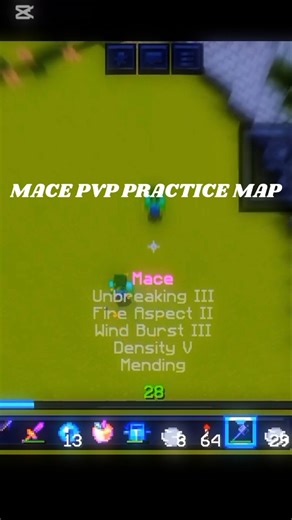 Mace Training Arena – PvP & Elytra Practice and spears#Quantum Bot PvP Practice Map#bedrock#macepvp
