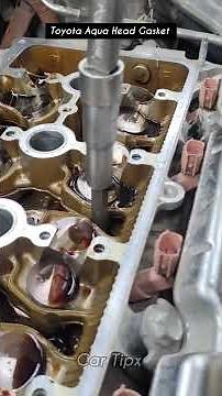 Head Gasket Replace Toyota Aqua #toyota #prius #viral #mechanic #carrepair #restoration #shorts