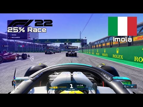 F1 2022 GAME | 25% Race Imola - Lewis Hamilton | PS4 Gameplay
