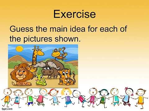 Identifying the Main Idea