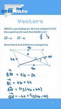 Vectors Geometry #gcsemaths #maths #geometry #algebra #examtips #revision #highertier #vectors