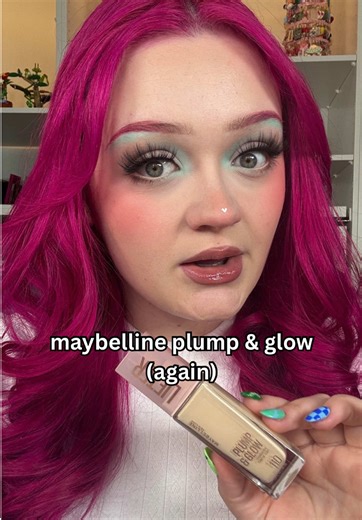 did...... did i just experience a best case scenario??? 🤯 @Maybelline NY lifter plump & glow foundation!! #drugstoremakeup #affordablemakeup #drugstorefoundation #maybelline