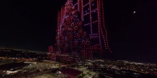 Christmas drone light show breaks two Guinness World Records