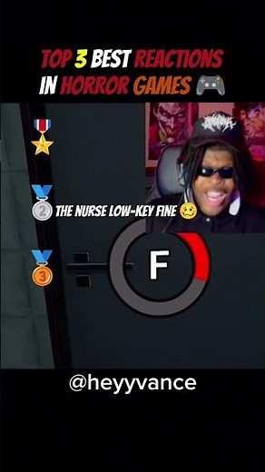 Top 3 Best Reactions in Horror Games 😱🎮