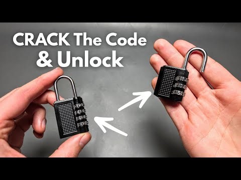 How to Unlock TSA Lock - 3 or 4 Digit Combination Padlock - In 20 Seconds!