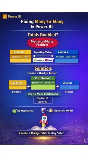 Bridge Table in Power BI | Fix Many-to-Many in 45 Seconds! 🚀