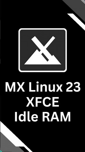 MX Linux 23 XFCE | Idle RAM #linux #mxlinux #xfce