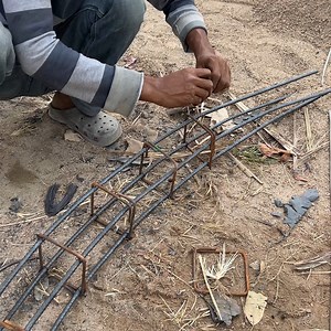 Process To Tie Rebar For Roof Beam | DIY crafts PR