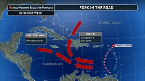 Next tropical wave slowly organizing