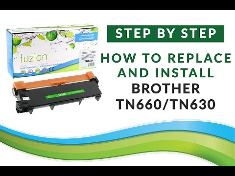 How to Install and Replace a BROTHER TN660 or TN630 Toner Cartridge in Your Printer