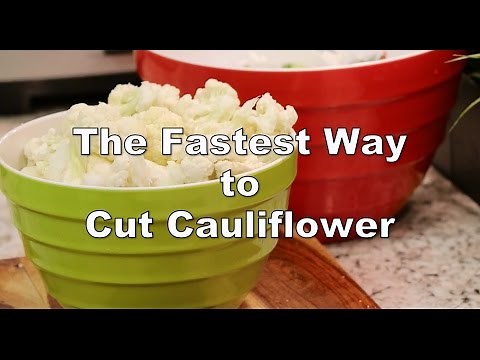 How to cut cauliflower in less than 1 minute | Food Chain TV with Chef Cristian Feher
