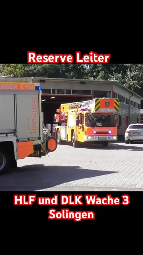[Alarm in Solingen Wald] HLF und DLK der Feuer- und Rettungswache 3 Solingen auf #einsatzfahrt 🚨